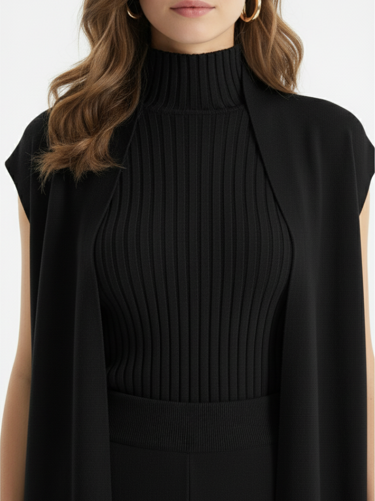 VERENA - Knitted Co-ord Suit – Cardigan, Top & Trousers