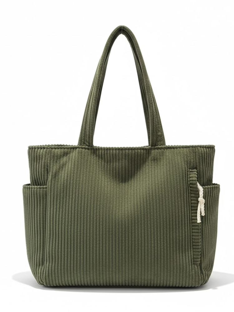 Caliah – Women’s Corduroy Large Tote Bag