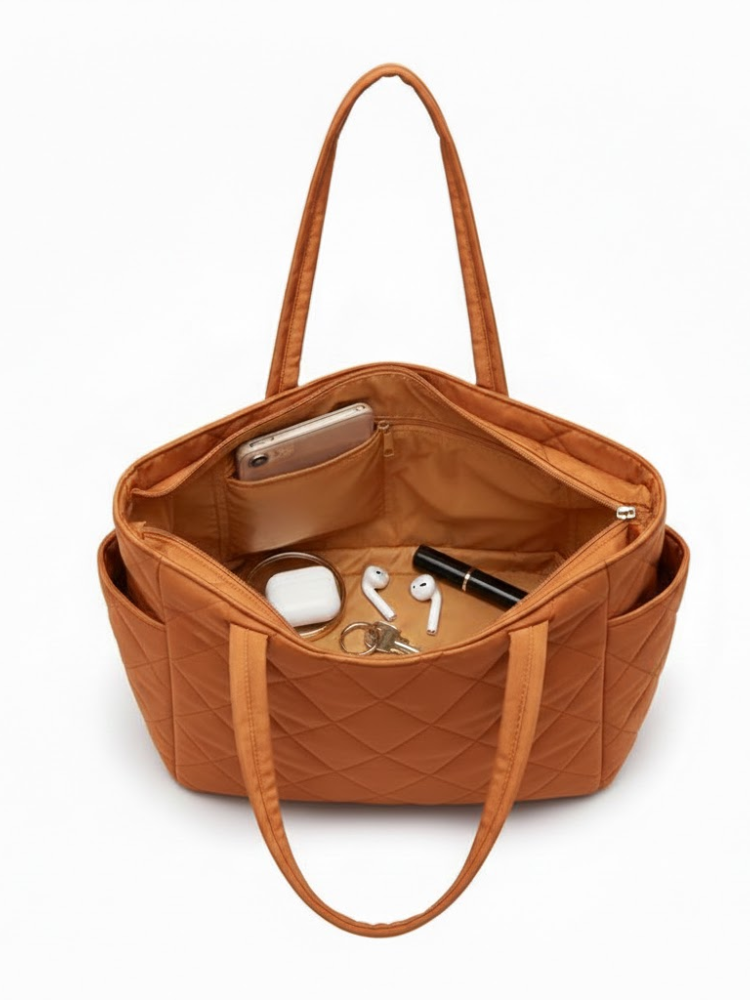 Caliah – Women’s Quilted Spacious Tote Bag