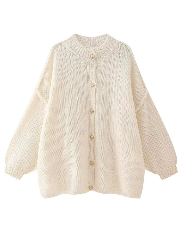 Caliah - Women's Button Knit Cardigan Sweater