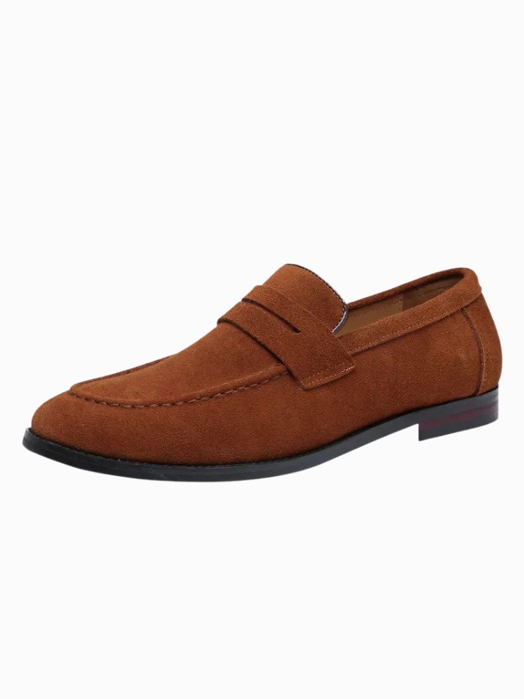 Caliah - Men's Suede Leather Driving Loafers