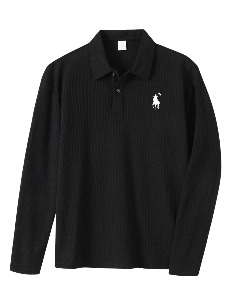 Caliah - Men’s Long Sleeve Polo Shirt