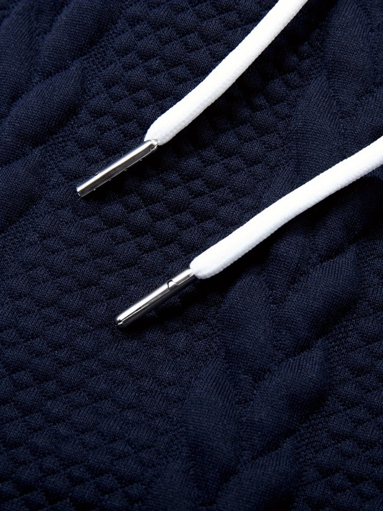 Casablanca - Men's Textured Zip Polo & Trousers Set