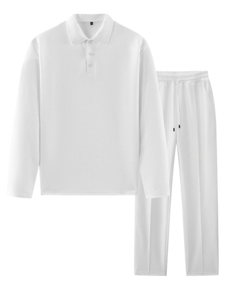 Caliah London Classic - Long Sleeve Shirt & Drawstring Trousers Set