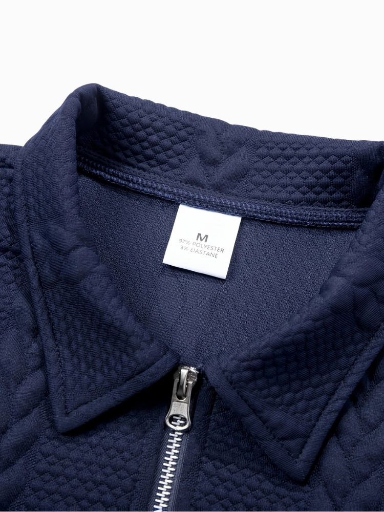 Casablanca - Men's Textured Zip Polo & Trousers Set