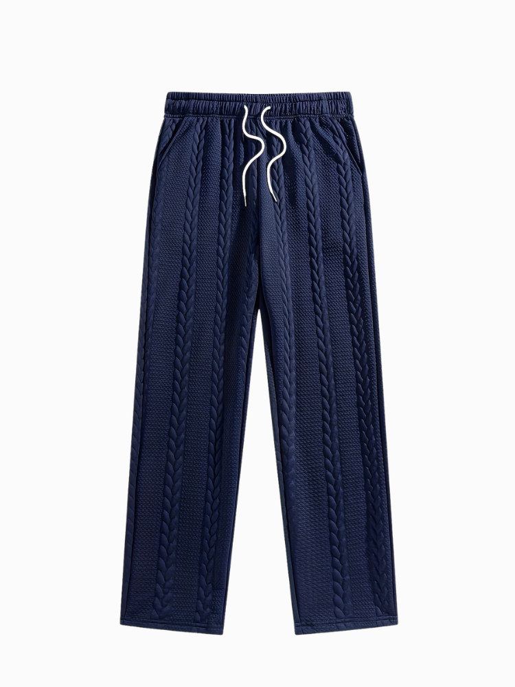 Casablanca - Men's Textured Zip Polo & Trousers Set