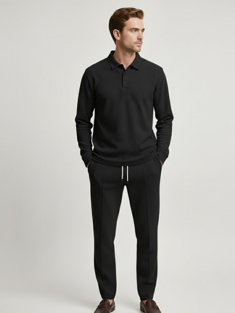 Caliah London Classic - Long Sleeve Shirt & Drawstring Trousers Set