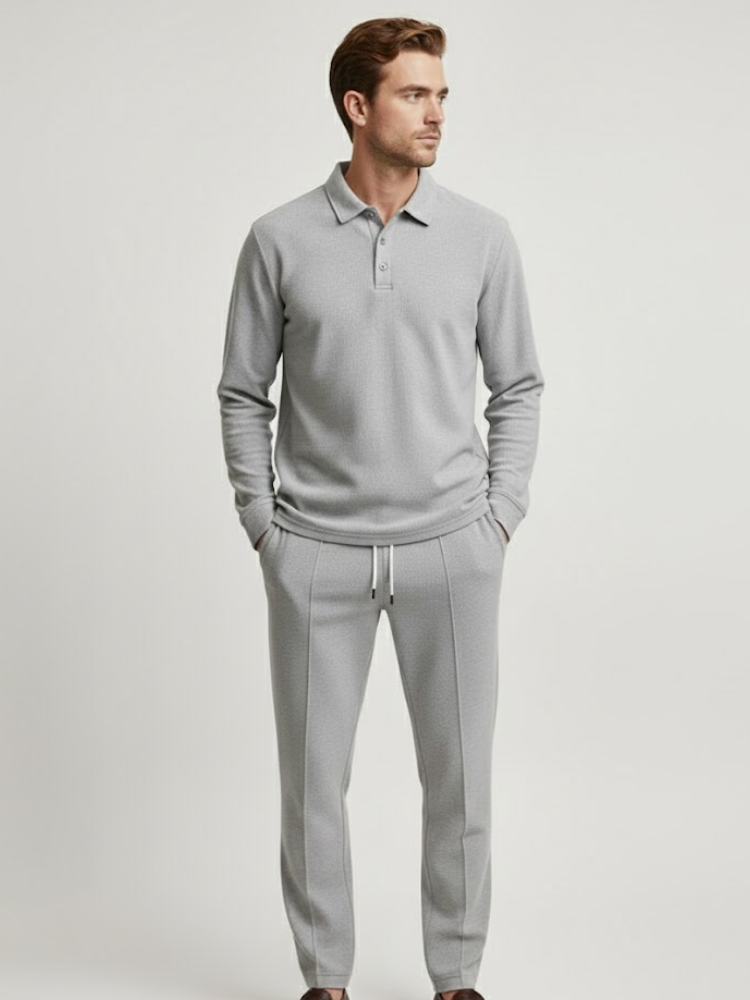 Caliah London Classic - Long Sleeve Shirt & Drawstring Trousers Set