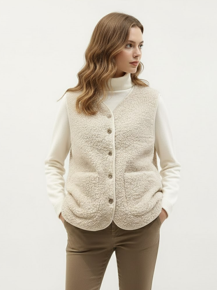 Caliah - Women's Fleece Sleeveless Jacket Vest