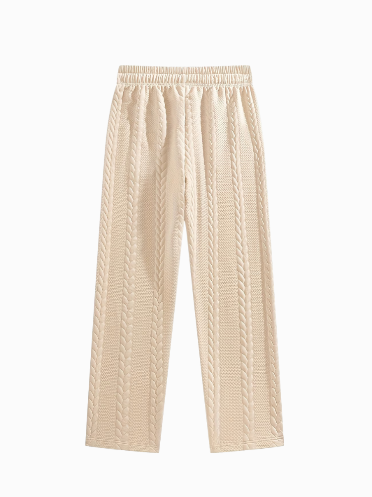 Casablanca - Men's Textured Zip Polo & Trousers Set