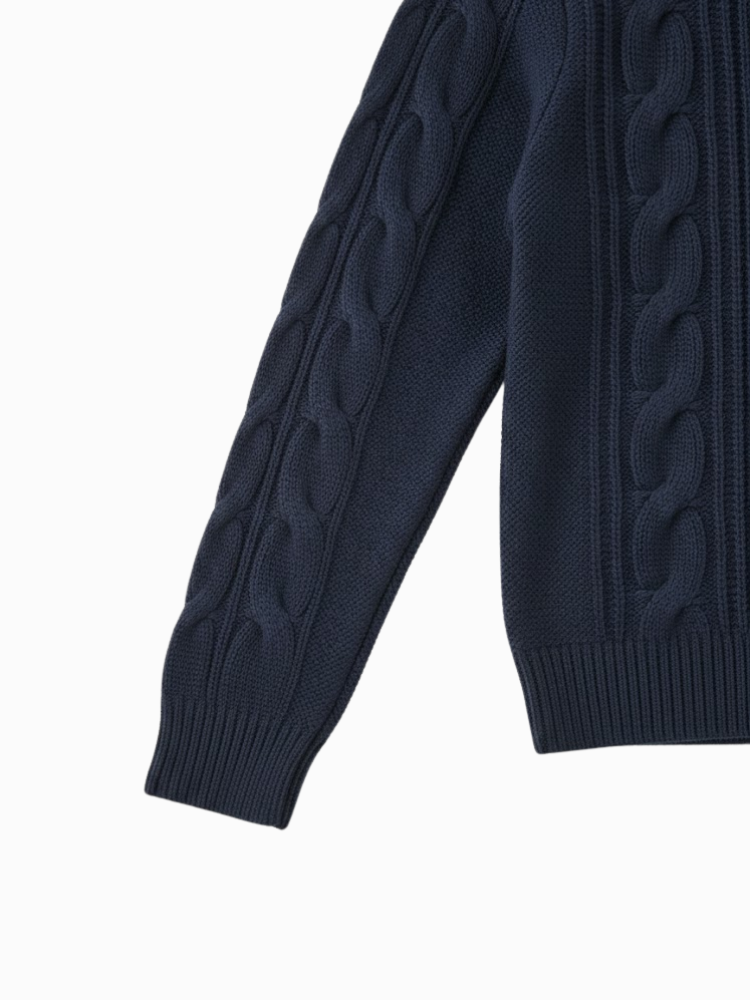 Caliah – Women’s Chunky Textured Knit Sweater Drop Shoulder