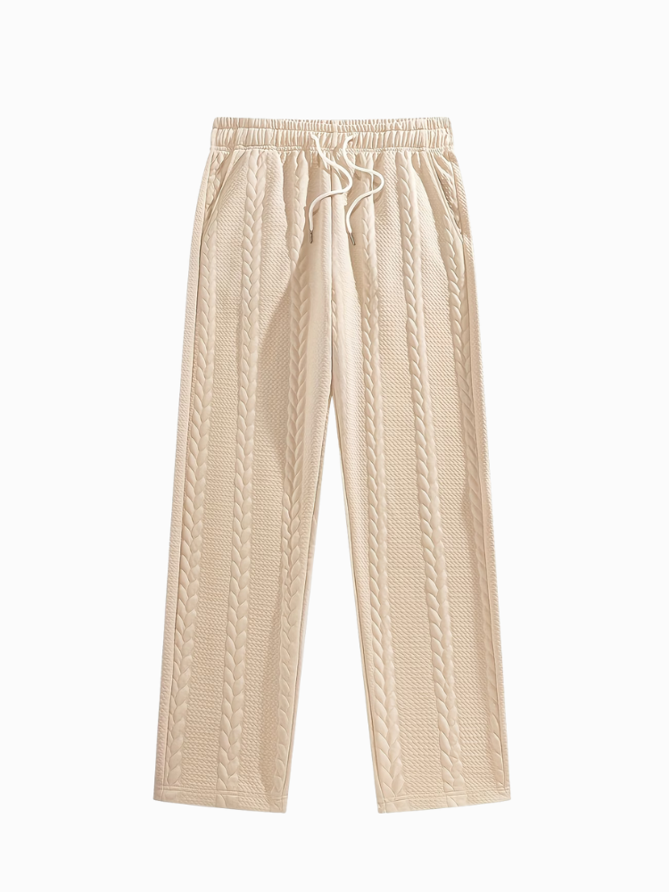 Casablanca - Men's Textured Zip Polo & Trousers Set