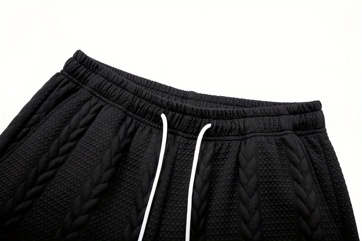 Casablanca - Men's Textured Zip Polo & Trousers Set