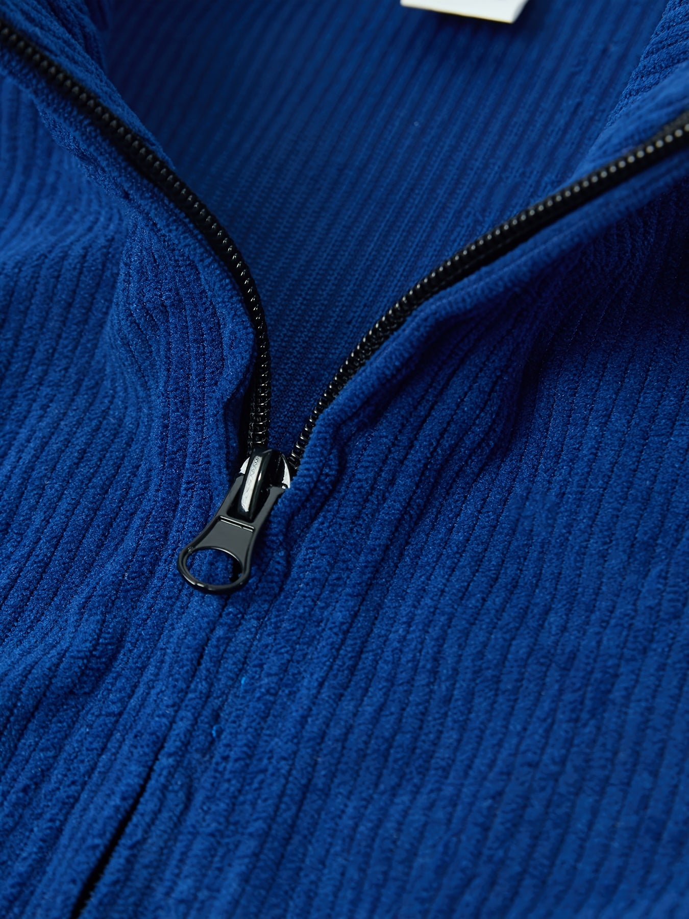 Caliah - Men's Corduroy Trousers & Half-Zip Jumper Set