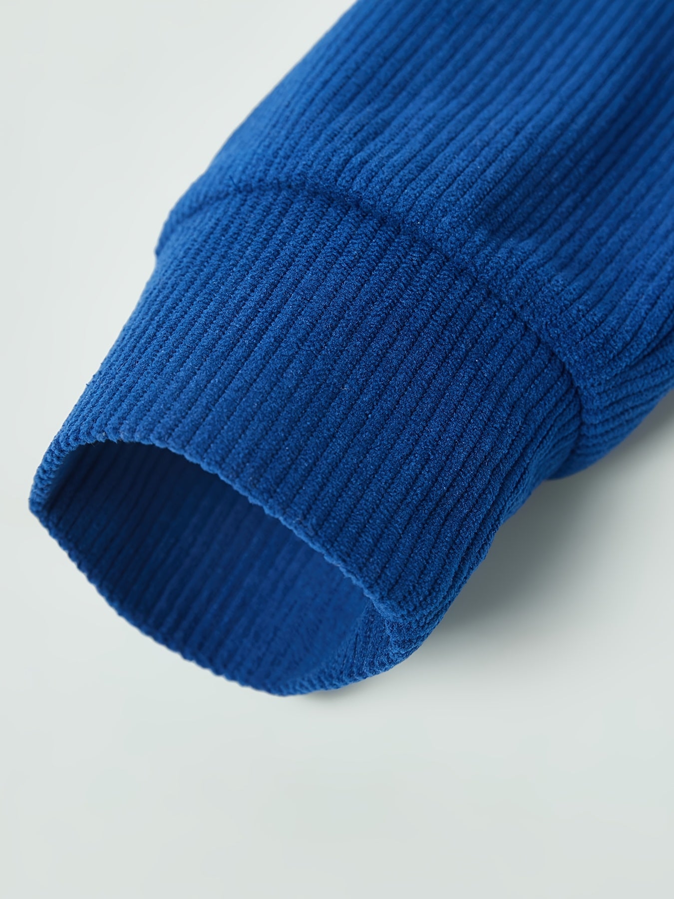 Caliah - Men's Corduroy Trousers & Half-Zip Jumper Set