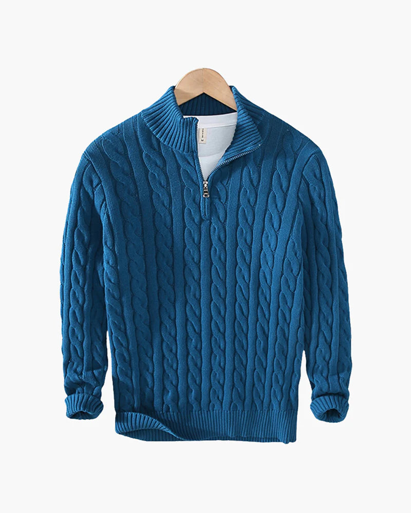 VEYRON HALF ZIP SWEATER