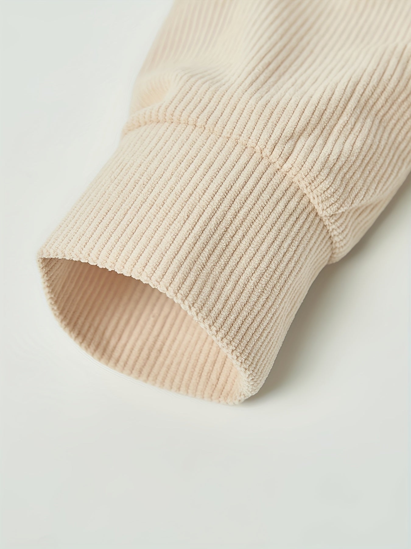 Caliah - Men's Corduroy Trousers & Half-Zip Jumper Set