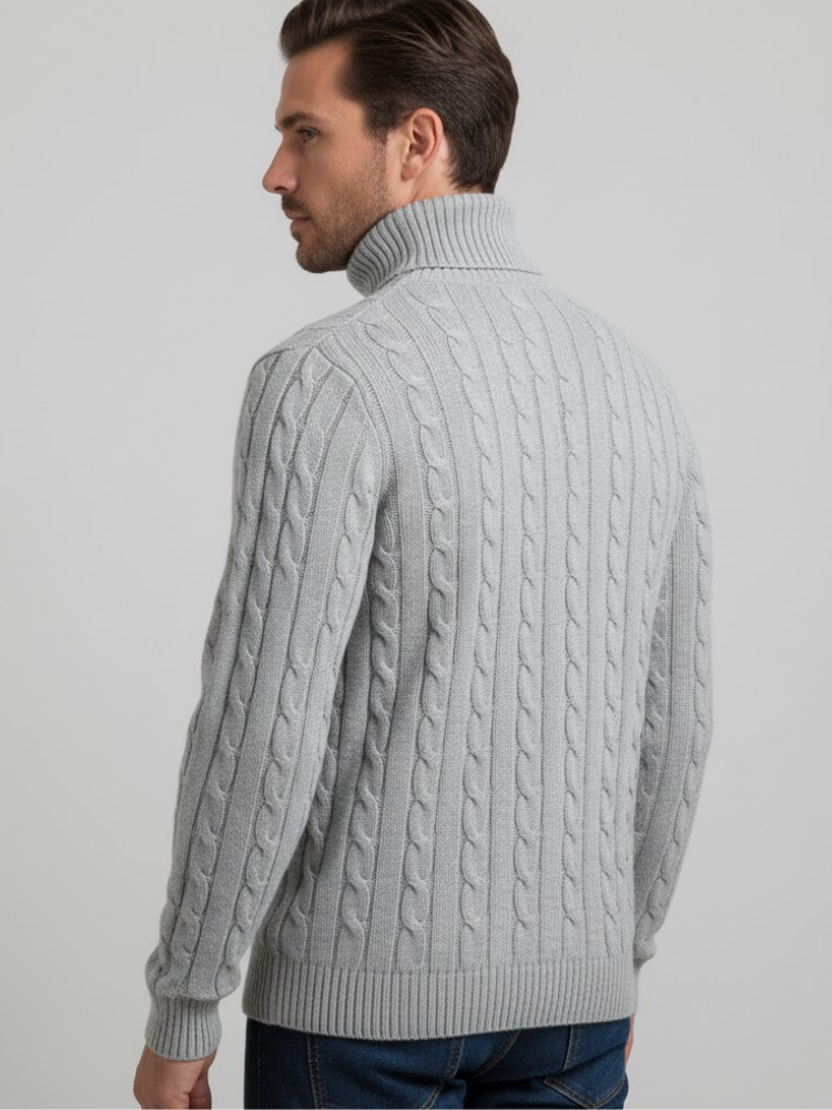 Caliah - Cable Knit Turtleneck Jumper