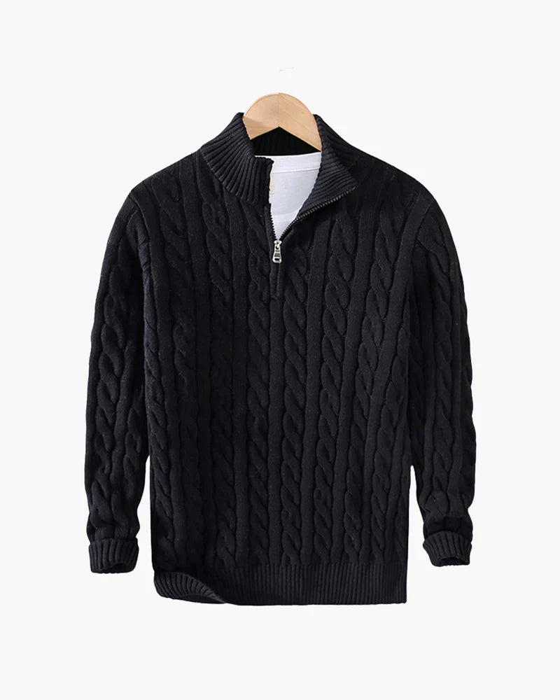 VEYRON HALF ZIP SWEATER