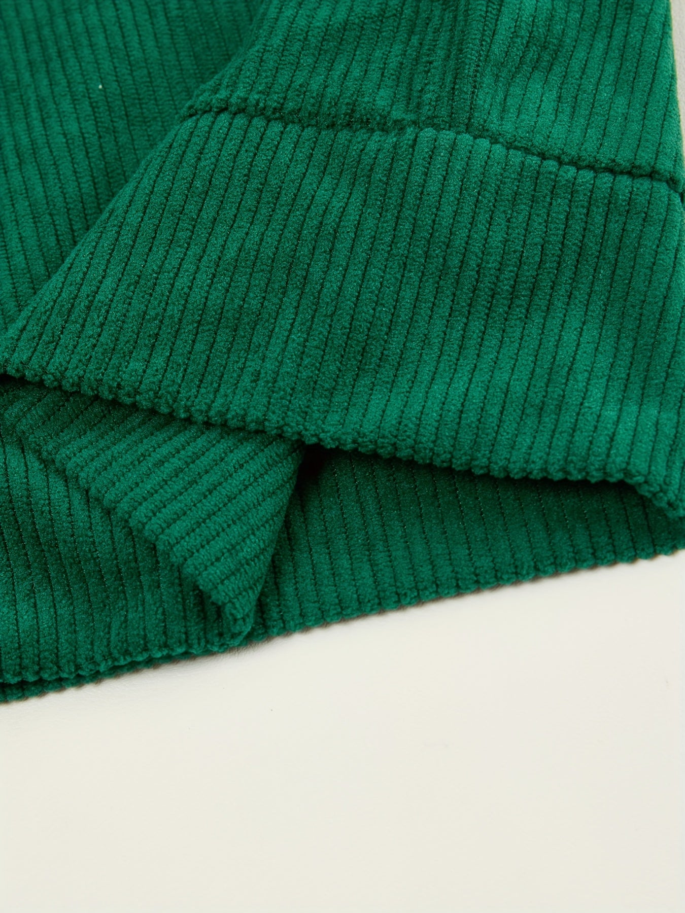 Caliah - Men's Corduroy Trousers & Half-Zip Jumper Set