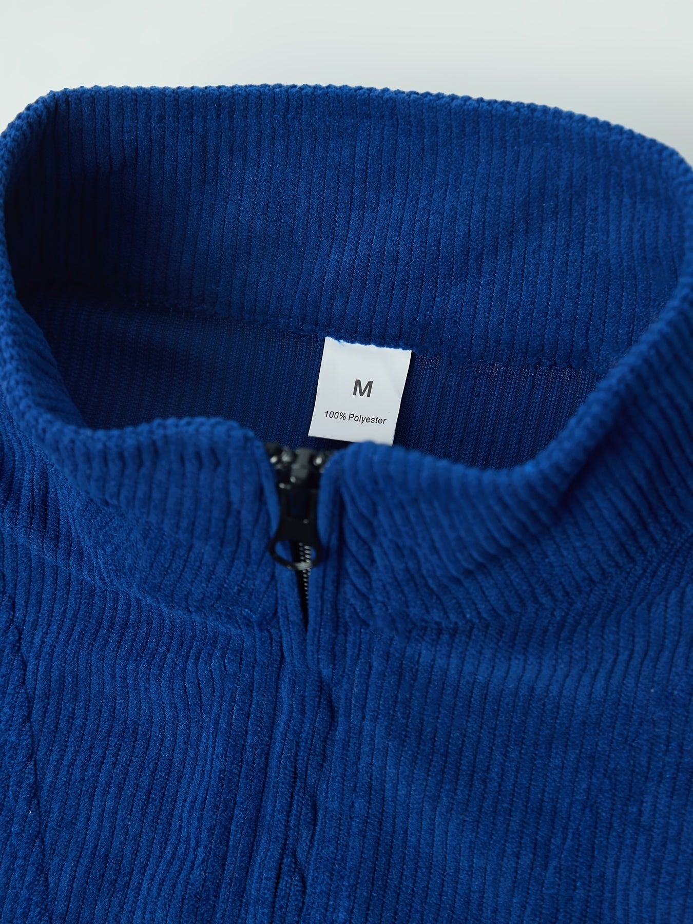 Caliah - Men's Corduroy Trousers & Half-Zip Jumper Set