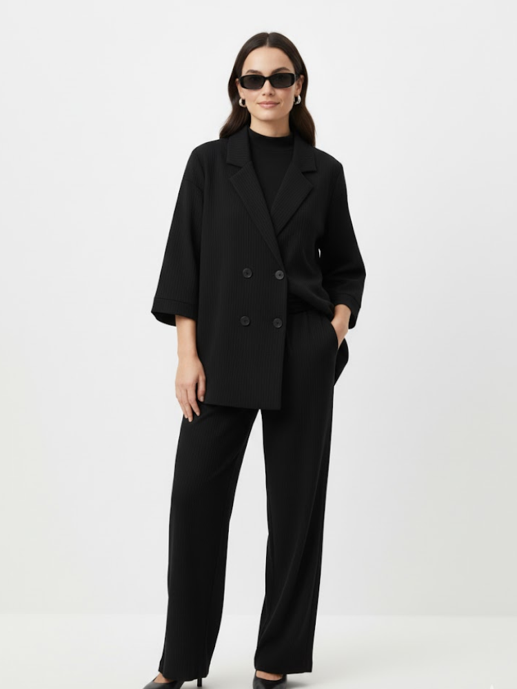 Noire - Blazer & Wide Leg Trousers Co-Ord Set