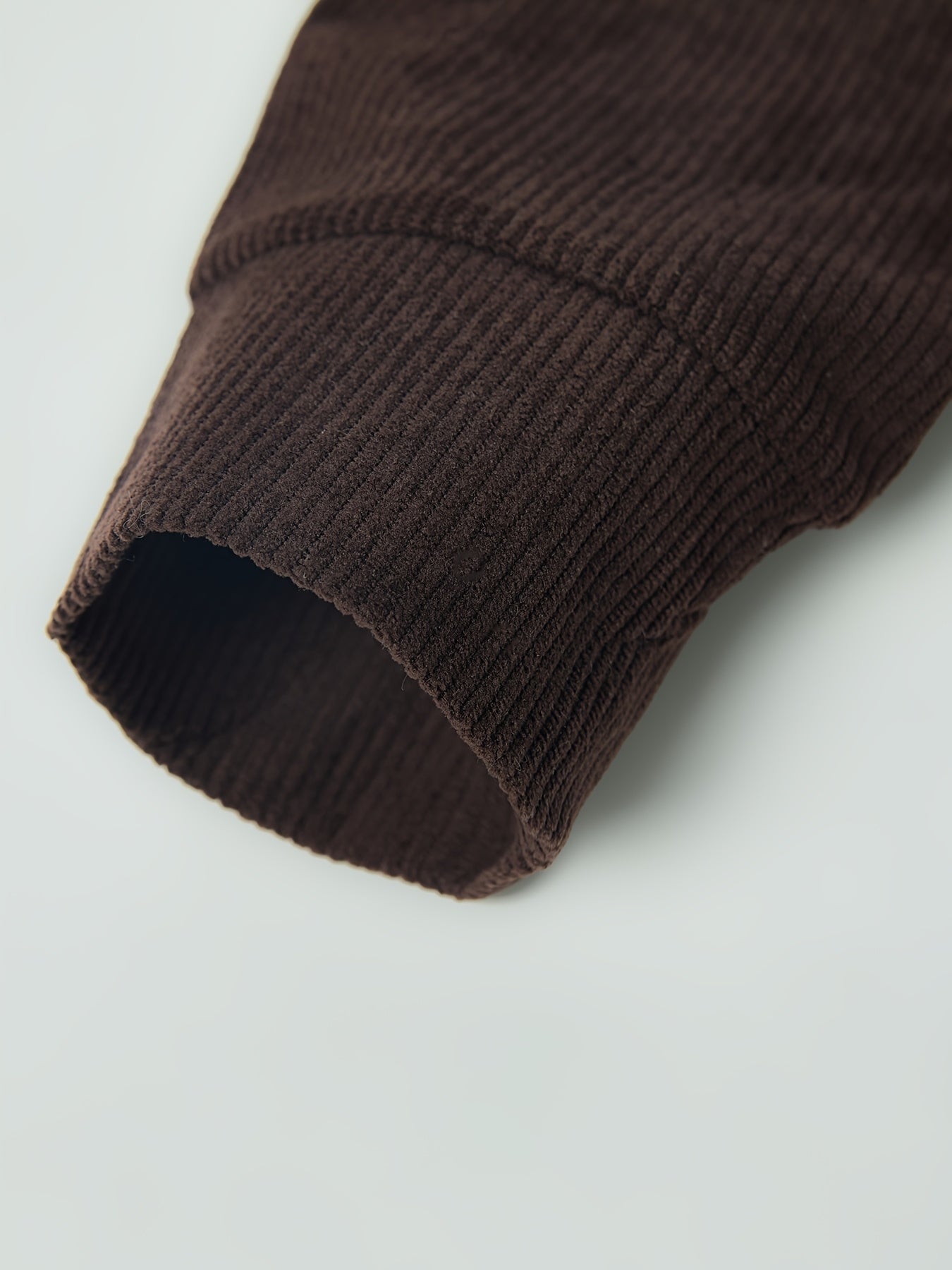 Caliah - Men's Corduroy Trousers & Half-Zip Jumper Set