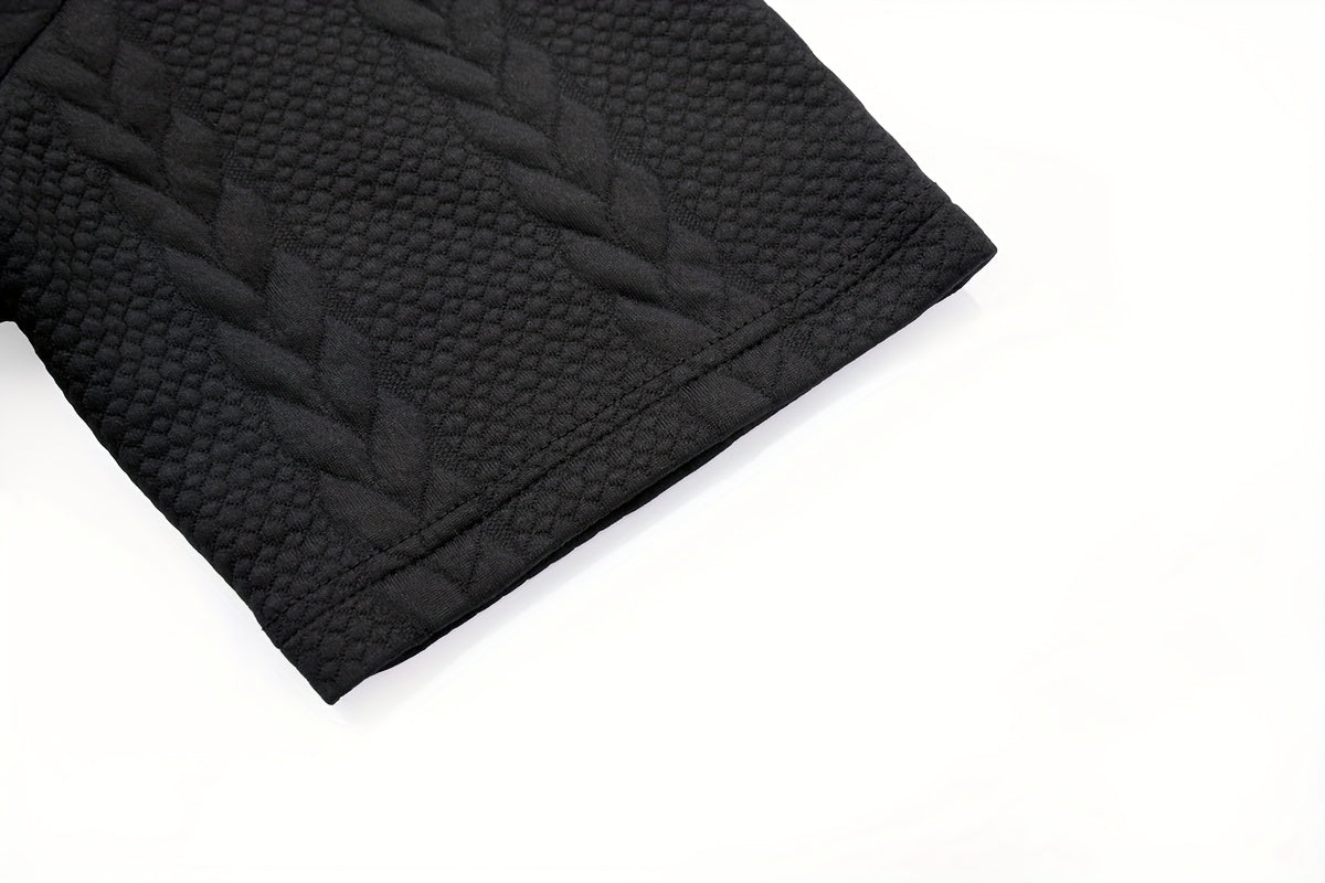 Casablanca - Men's Textured Zip Polo & Trousers Set