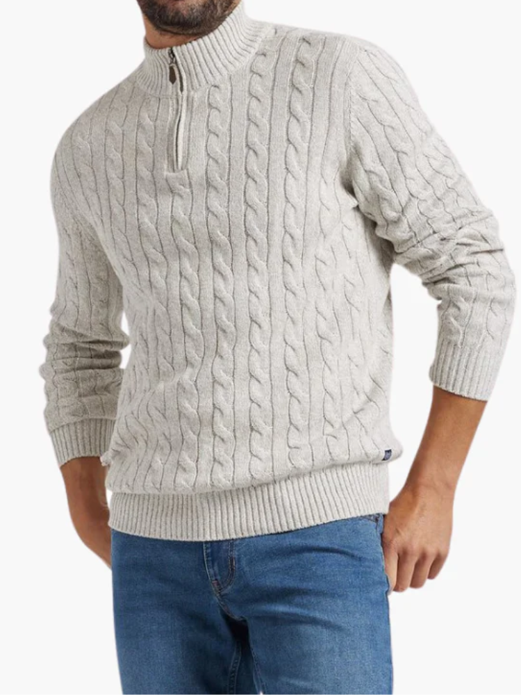 VEYRON HALF ZIP SWEATER