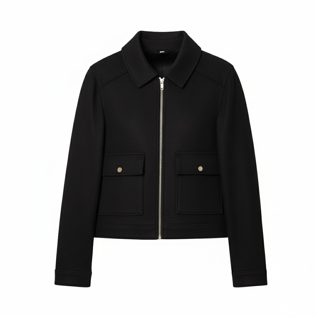 Aline - Wool Boxy Jacket Coat