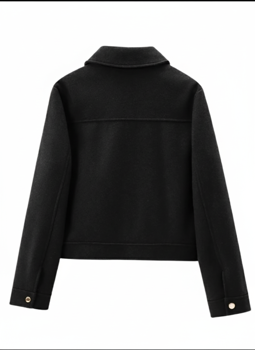 Aline - Wool Boxy Jacket Coat