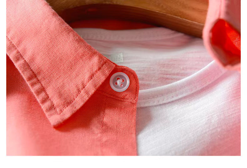 CALIAH - Shirt 100% Pure natural Linen