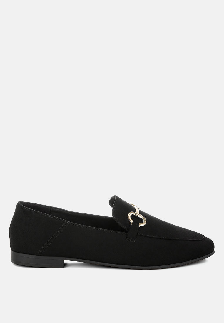 Noltas Horsebit Embellished Flat Loafers-7