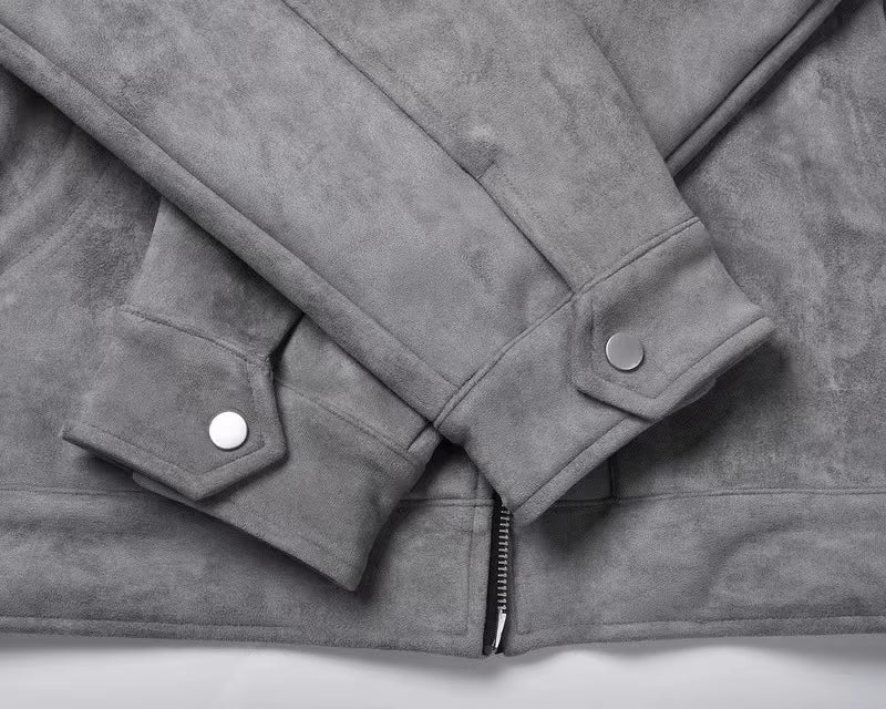 Caliah - Suede Jacket Oversized Bomber