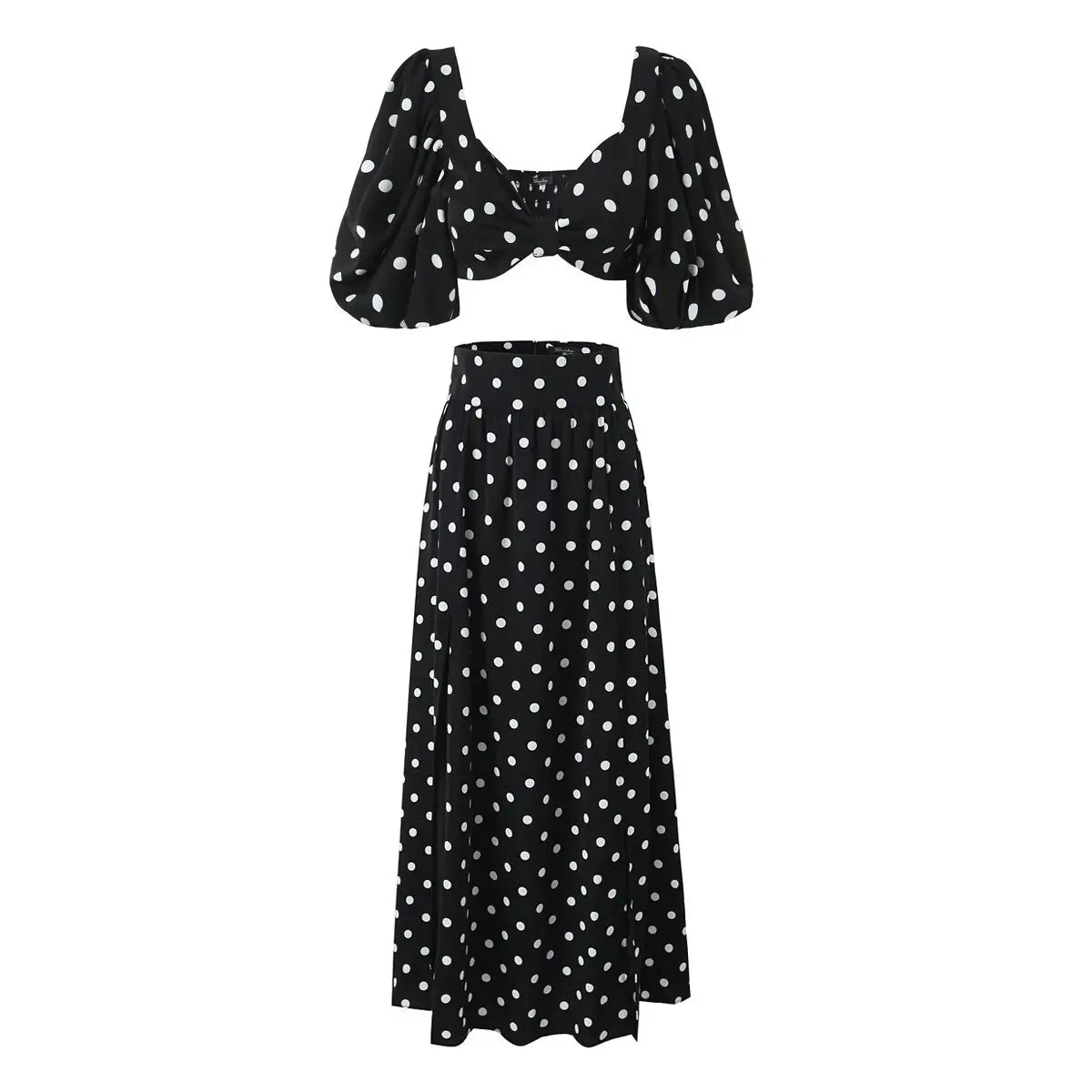 Caliah Polka Dot Skirt Set