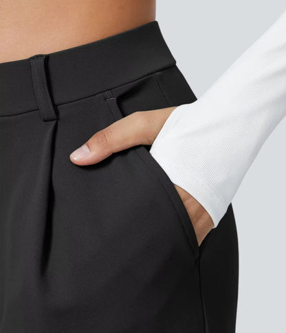 Caliah Signature - High Waist Wide-Leg Trousers