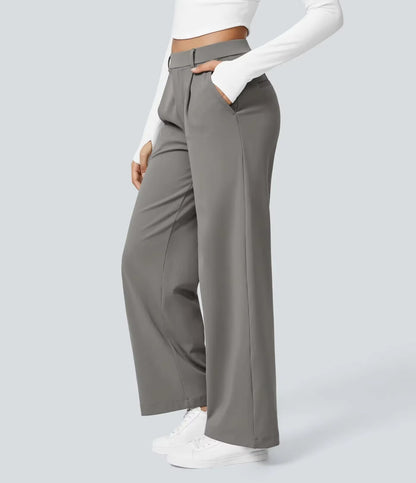 Caliah Signature - High Waist Wide-Leg Trousers