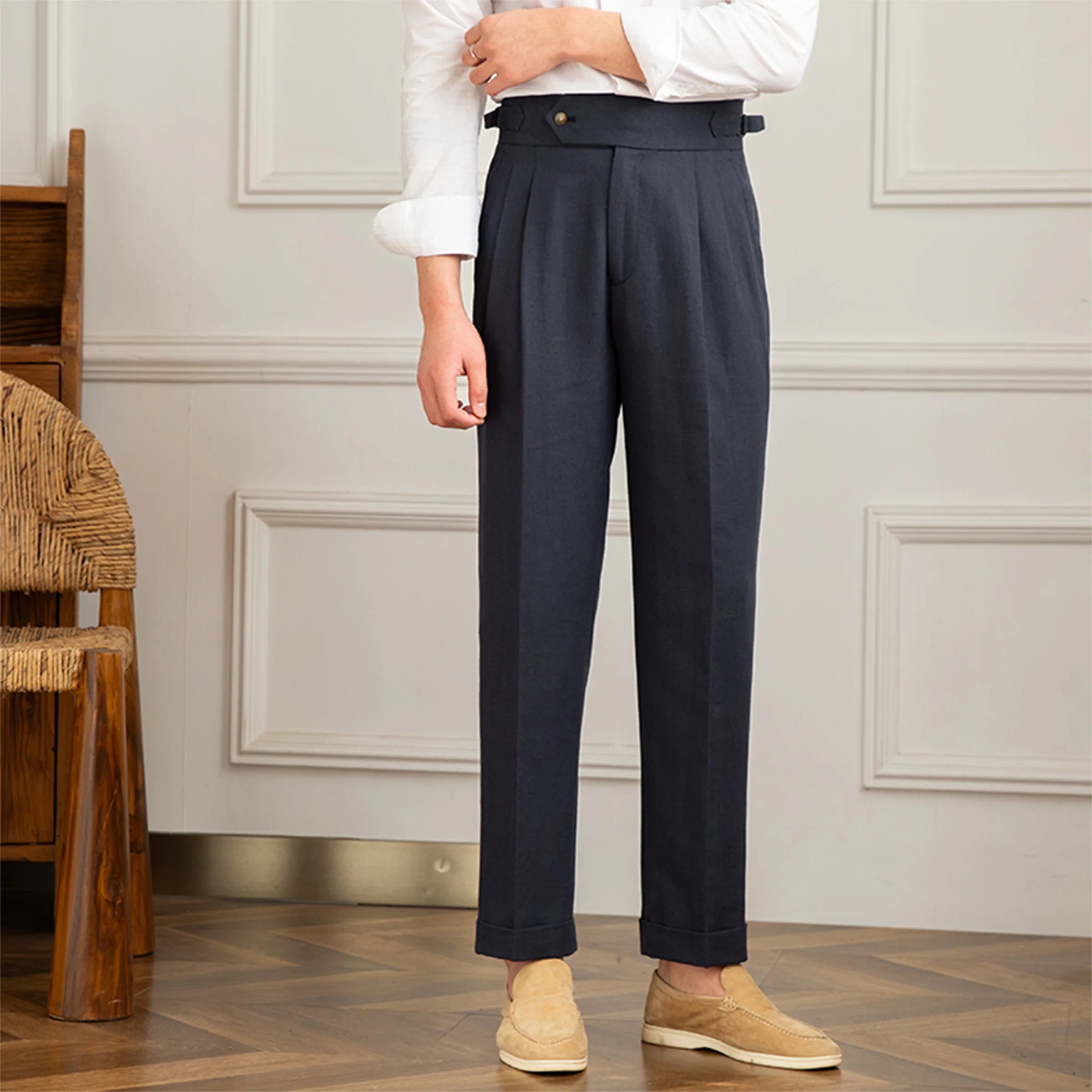 Caliah Premium High Waist Tailored Pants