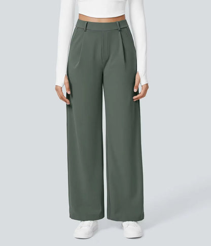 Caliah Signature - High Waist Wide-Leg Trousers