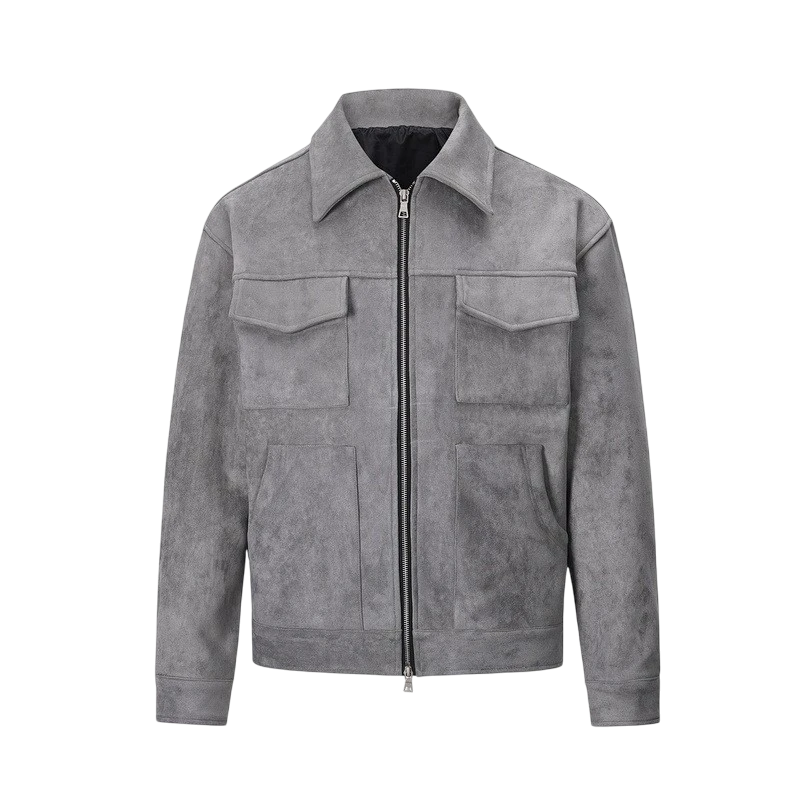 Caliah - Suede Jacket Oversized Bomber