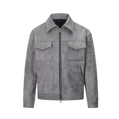 Caliah - Suede Jacket Oversized Bomber