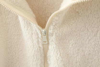 Caliah - Teddy Sweatshirt Jacket