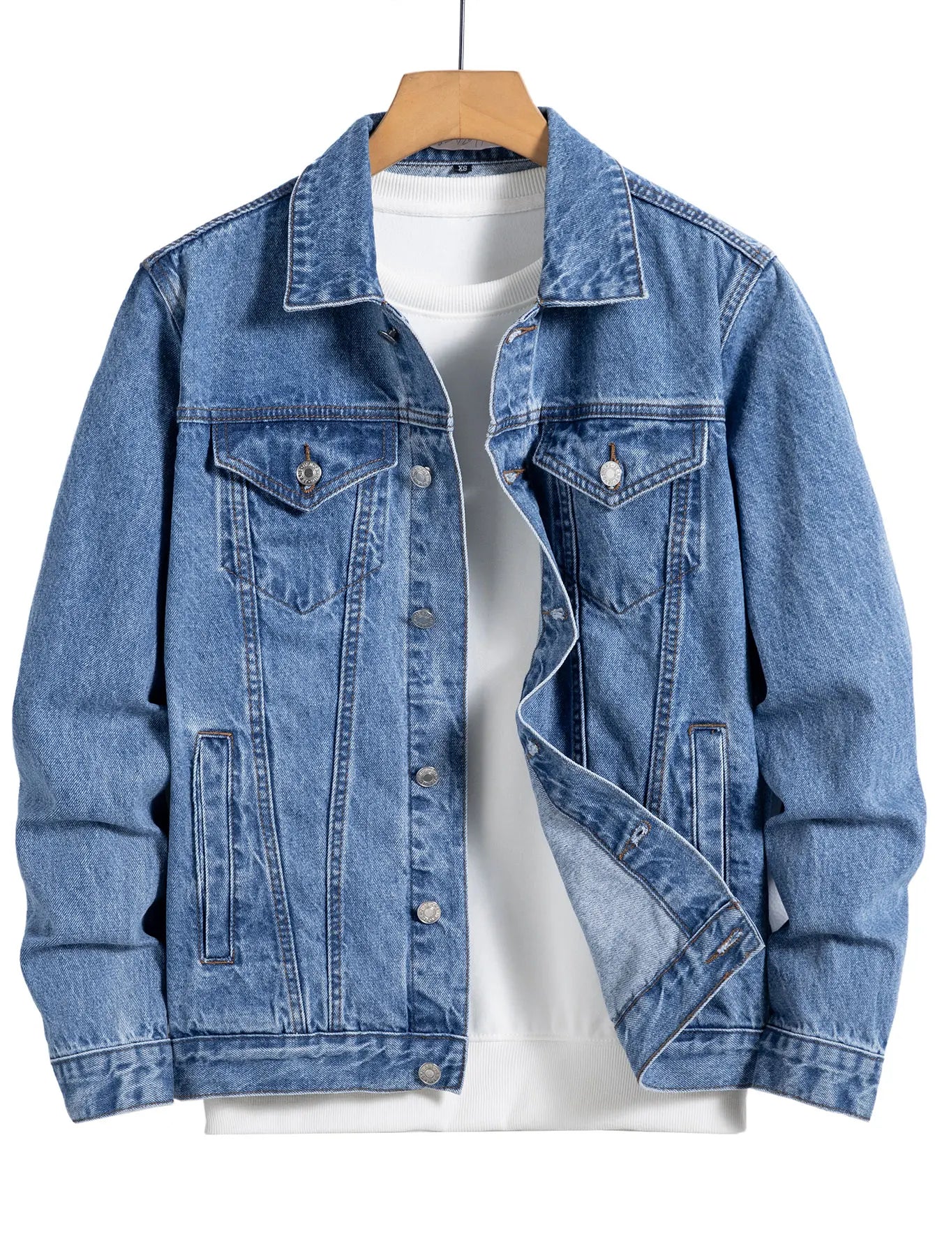 Caliah - Men's Classic Blue Denim Jacket