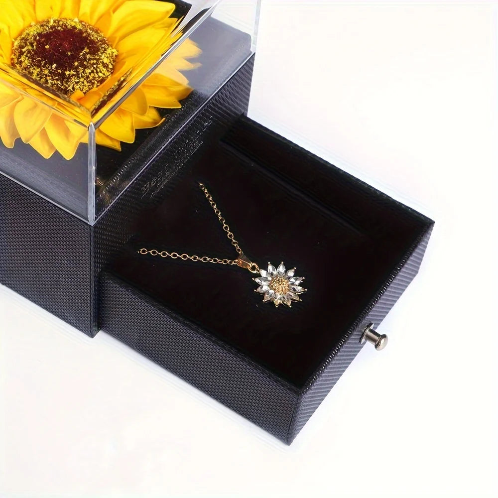 Sunflower Pendant Necklace