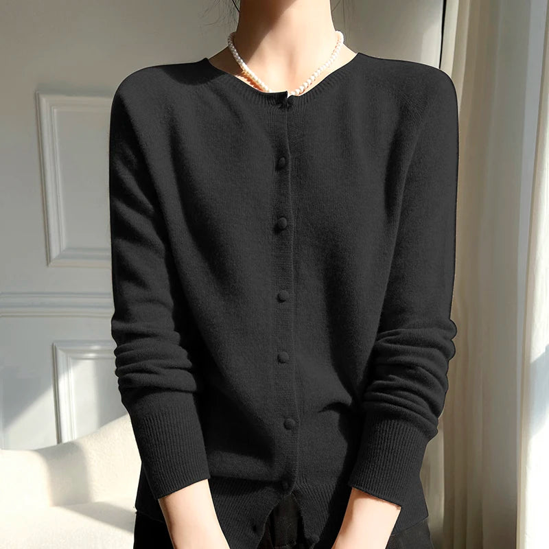 BELLA - Wool cardigans sweaters with knits