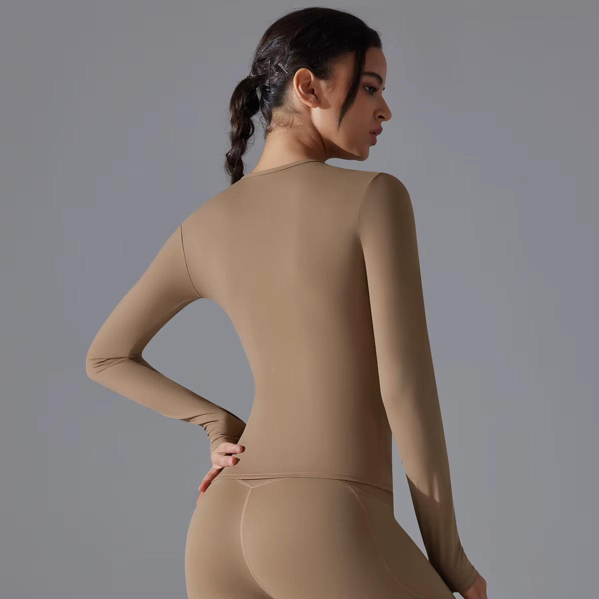 Caliah Gym - Elastic Long Sleeve Shirt Top