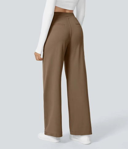 Caliah Signature - High Waist Wide-Leg Trousers