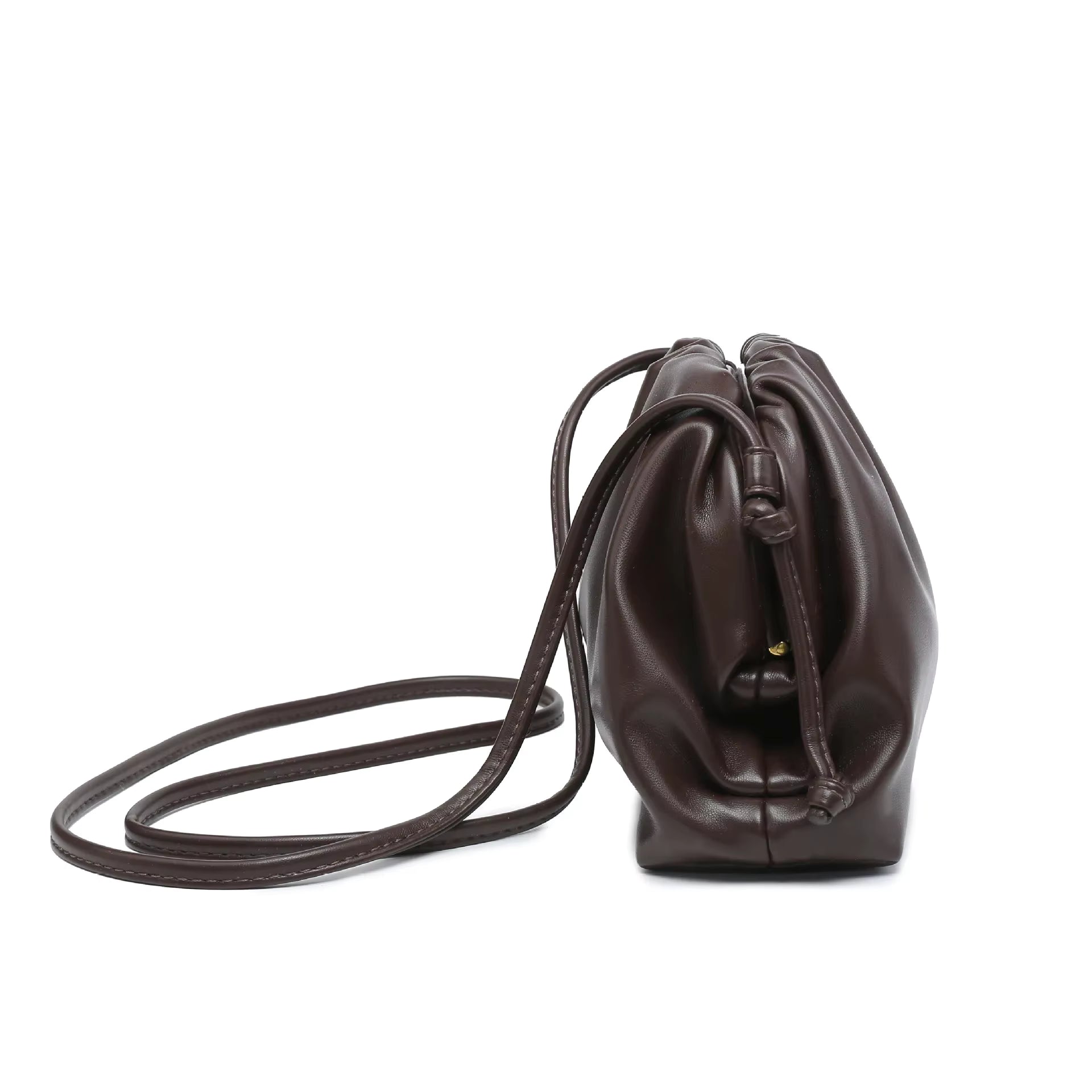 Crossbody Bag - Small Faux Leather Satchel with Versatile Strap