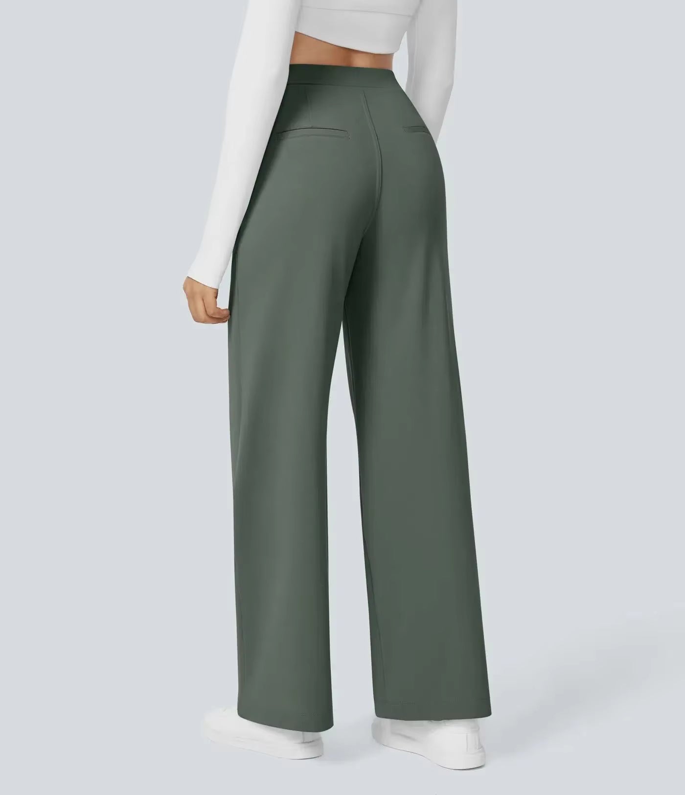 Caliah Signature - High Waist Wide-Leg Trousers