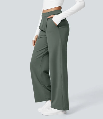 Caliah Signature - High Waist Wide-Leg Trousers